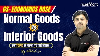 GS Dose  Economics  Normal Goods VS Inferior Goods  By Akhilesh Sir [upl. by Doralyn]