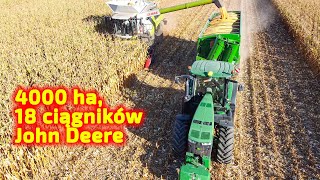 4000 ha 18 ciągników John Deere👉Testy przyczepy przeładowczej Bergmann GTW 430 Korbanek [upl. by Yrocaj]