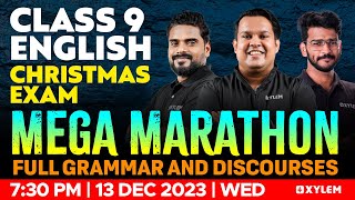 Class 9 Christmas Exam English  Mega Marathon  Full Grammar And Discourses  Xylem Class 9 [upl. by Nodnelg]