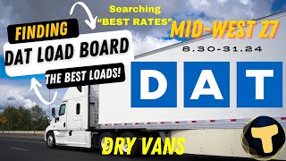 MIDWEST Z7 DRY VAN  Trucking Freight  BEST RATES DAT Load Board [upl. by Kippie927]