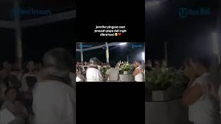 Jennifer pingsan saat jenazah papa dali ingin dikremasi viralshort viral [upl. by Ibmab]