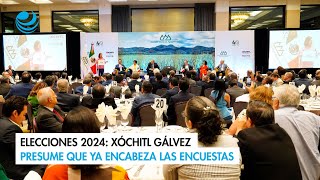 Elecciones 2024 Xóchitl Gálvez presume que ya encabeza las encuestas [upl. by Brand108]