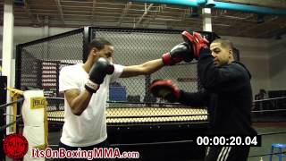 Its On Boxing Minute JabCrossHookUppercut Combination [upl. by Nimad274]