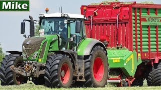 Grass silage 2018  Nature Green Fendt 826  Gras oprapen  inkuilen  Strautmann  Uddel  NL [upl. by Adliwa591]