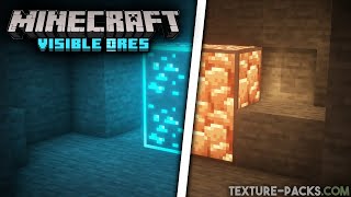 Visible Ores Texture Pack Download for Minecraft Highlighted Ores [upl. by Ahseikal177]