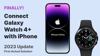 FINALLY How to Connect Galaxy Watch 4 with iPhone using Merge App  2023 [upl. by Eleynad647]