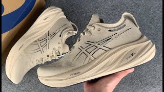 ASICS Gel Nimbus 26 Feather Grey Black 1011B794021 [upl. by Lrae]