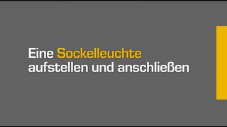 Lightpro  Installation 12Volt Sockelleuchte [upl. by Cob]