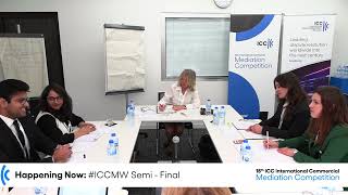 ICC Mediation Week Live SemiFinals University of Trento and NALSAR University of Law [upl. by Ashley]