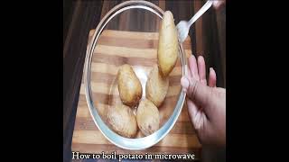 How To Boil Potatoes In Microwave Oven Only 5 MinsTime Saving Hacks [upl. by Kelam108]