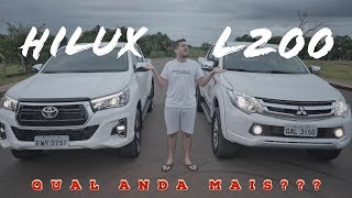 HILUX VS L200 AFINAL QUAL A MELHOR [upl. by Bowen]