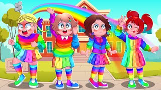 Roblox  Brookhaven But You Can Only Wear Rainbow [upl. by Siraval]