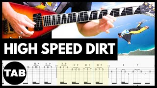 HIGH SPEED DIRT  Megadeth Guitar TAB  Lesson  Cover  Tutorial [upl. by Elbys830]