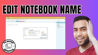 How to Change a OneNote Notebooks Display Name  Rename Your Notebook Easily [upl. by Thorfinn]