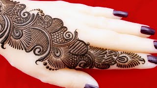 सिंपल अरेबिक मेहंदी डिजाइन l simple amp easy mehandi design for Rakhi beautiful karwa chauth mehandi [upl. by Cristionna]