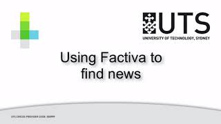 Using Factiva to find News Articles [upl. by Naida]