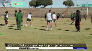 Rugby  Boks pumped up for Portugal clash [upl. by Cchaddie]