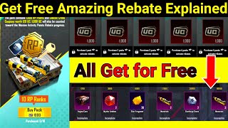 Amazing Rebate event amp Rp activity pack Explained Get Free Material amp Mythic emblem 100 Free [upl. by Tyoh52]