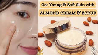 Best Anti aging amp Glowing Skin Almond Night cream  DIY Skin Whitening amp Anti aging Cream antiaging [upl. by Brace]