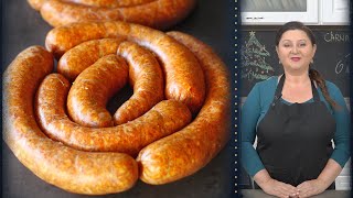 Cei mai gustoși și mai suculenți cârnați de casă proaspeți din carne de porc  Laura Laurențiu [upl. by Netta]