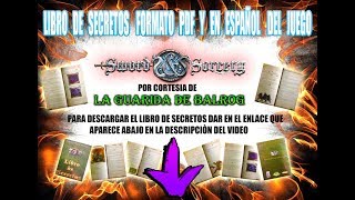 LIBRO DE SECRETOS  SWORD amp SORCERY  ESPAÑOL  FORMATO PDF [upl. by Magna]