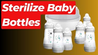 How to Sterilize Baby Bottles in Microwave  Sterilize baby bottles in Microwave [upl. by Kcin896]