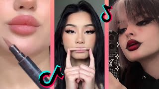 Viral lip tutorial makeup tiktok compilation [upl. by Beberg]