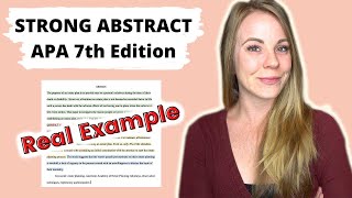 How to Write a GOOD ABSTRACT for Student Papers [upl. by Nerad]