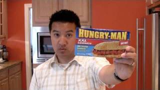 HungryMan XXL BBQ Chicken Sandwich REVIEW [upl. by Hajed]