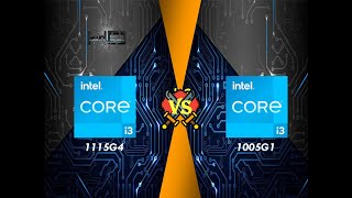 Intel i3 11gen 1115g4 vs Intel i3 10th gen 1005G1  Laptop Processor Comparison [upl. by Hedveh]