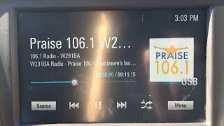 W291BALP FM Praise 1061  Baltimore MD Time at 300pm [upl. by Nathanson]