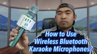 How to Use Wireless Bluetooth Karaoke Microphones [upl. by Hajidak]