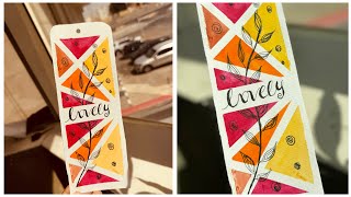 Book mark Ideas🌸 Aesthetic Book mark  art acrylicpainting bookmark [upl. by Oicor]