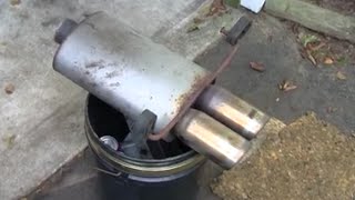 HOMEMADE EXHAUST BAFFLE [upl. by Yllib]