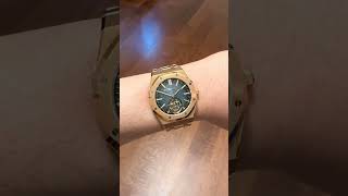 Audemars Piguet Royal Oak Real Tourbillon Movement Sapphires Glass Waterproof audemarspiguet [upl. by Nwhas]