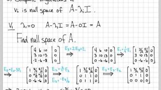 Eigenvalue and Eigenvector Computations Example [upl. by Eldredge]