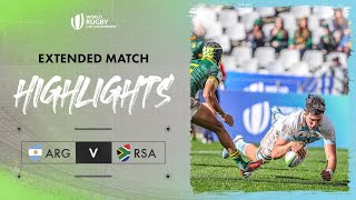 Argentina SHOCK  Argentina v South Africa  World Rugby U20 Championship 2024 Extended Highlights [upl. by Chiquita217]