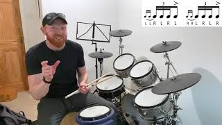 One Minute Drum Lesson  The Single Ratamacue 🥁 [upl. by Atikihs]