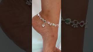 Silver beautiful anklets 😍🔥✨️ [upl. by Attiuqihc]