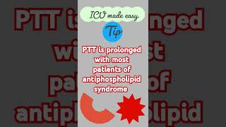 PTT in APS icu haematology cardiology [upl. by Einnahc]