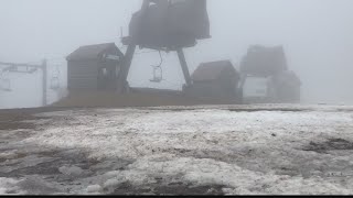 Blue Knob struggling to keep snow on trails after days of high temperatures [upl. by Eldrid559]