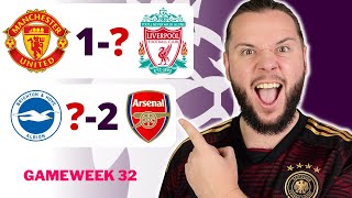 Premier League Gameweek 32 Prediction amp Betting Tips  Man United vs Liverpool [upl. by Sudderth190]