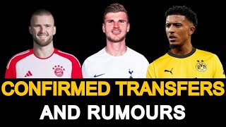 TRANSFER NEWS CONFIRMED TRANSFERS AND TRANSFER RUMOURS FT TIMO WERNER JADON SANCHO ERIC DIER [upl. by Calendra]