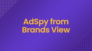 SmartScout for Private Label  AdSpy  AdSpy from Brands View [upl. by Rivers424]