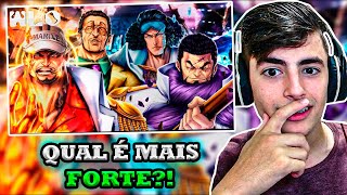 MEU DEUS REAGINDO ao WLO  Potências da Marinha  Almirantes  One Piece   VincioReact [upl. by Einahpad]