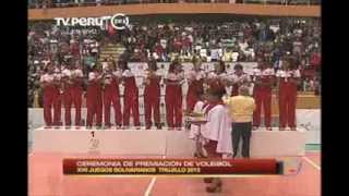 Jóvenes matadoras del vóley peruano recibieron la medalla de oro [upl. by Odelia467]