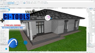 ArchiCAD Ci Tools Wall coverings [upl. by Lledualc]