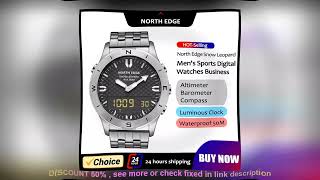 Top BEST NORTH EDGE Mens Sports Digital Watch Waterproof 50M Altimeter Baromet [upl. by Mimi417]