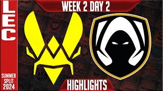 VIT vs TH Highlights  LEC W2D2 Summer 2024  Team Vitality vs Team Heretics Week 2 Day 2 [upl. by Hufnagel]