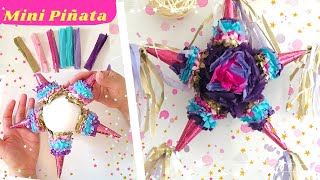 DIY Mini Piñata I Estrella ⭐️ I Decoración paso a paso [upl. by Siloa472]